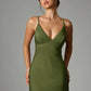 Satin Backless Maxi Dress with Cape Sleeves for Weddings & Black-Tie Events
