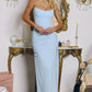 Charming Sheath Sweetheart Strapless Chiffon Floor-Length Ruched Lace-up Evening Dress