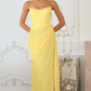 Charming Sheath Sweetheart Strapless Chiffon Floor-Length Ruched Lace-up Evening Dress