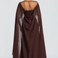 Elegant A-Line Strapless Choker Neck Sleeveless Chiffon Floor-Length Corset Evening Dress