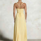Elegant A-Line Sweetheart Spaghetti-Strap Chiffon Floor-Length Corset-Back Bridesmaid Dress