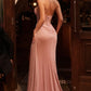 Elegant Fitted Strapless Sleeveless Tulle Maxi Corset High-Slit Evening Gown