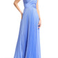 Elegant A-Line Floor-Length Sweetheart Neck Spaghetti Strap Satin Ruched Bodice Pleated Formal Evening Gown