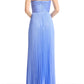 Elegant A-Line Floor-Length Sweetheart Neck Spaghetti Strap Satin Ruched Bodice Pleated Formal Evening Gown