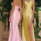 Exquisite Mermaid Sweetheart Strapless Satin Floor-Length Corset Lace-up Slit Evening Gown