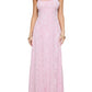Fitted Column Square Spaghetti Strap Crisscross Lace Up Floor Prom Dress