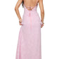 Fitted Column Square Spaghetti Strap Crisscross Lace Up Floor Prom Dress