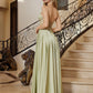Glamorous ALine Sweetheart Sleeveless Satin Maxi Corset Prom Dress