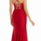 Glamorous Mermaid Sweetheart Sleeveless Satin Floor-Length Corset Lace-Up Evening Dress