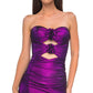 Mermaid Sweetheart Strapless Satin Floor-Length Cutout Slit Prom Dress
