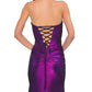 Mermaid Sweetheart Strapless Satin Floor-Length Cutout Slit Prom Dress