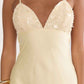 Glamorous Plunge-Neck Spaghetti Strap Sequin Satin Maxi Open-Back Formal Wedding Guest Dress