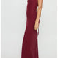 Shimmer Mermaid Maxi Square Strap Crisscross Lace Up Back Formal Dress