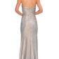 Sleek Mermaid Sweetheart Strapless Glitter Floor-Length Ruched Slit Prom Dress