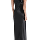 Slim Mermaid Halter Sleeveless Tie Back Floor Evening Dress