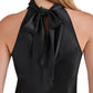 Slim Mermaid Halter Sleeveless Tie Back Floor Evening Dress