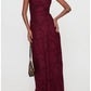 Slim Mermaid Square Spaghetti Strap Crisscross Lace Up Floor Evening Dress