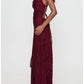 Slim Mermaid Square Spaghetti Strap Crisscross Lace Up Floor Evening Dress