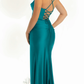 Sophisticated Mermaid Sweetheart Sleeveless Satin Floor-Length Corset-Bodice Lace-Up Back Prom Dress