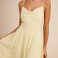 Elegant A-Line Cowl Neck Sleeveless Chiffon Maxi Wedding Guest Dress With Slit