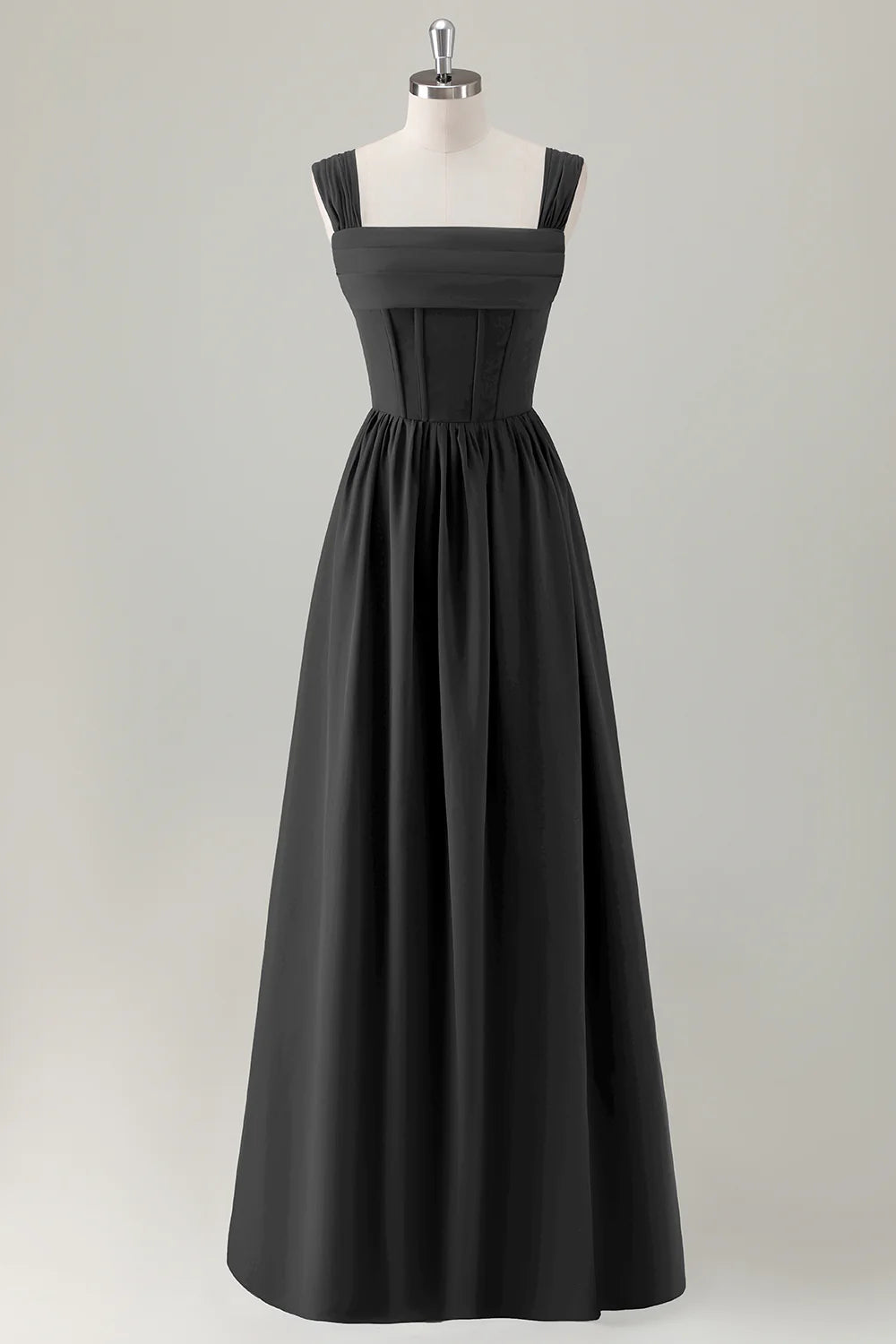 Elegant A-line Sweetheart Sleeveless Chiffon Maxi Wedding Guest Dress With Crisscross Back Detail
