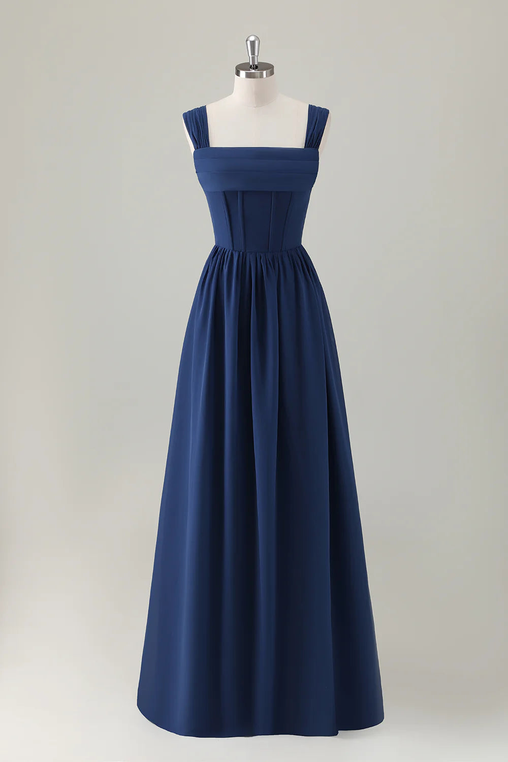 Elegant A-line Sweetheart Sleeveless Chiffon Maxi Wedding Guest Dress With Crisscross Back Detail