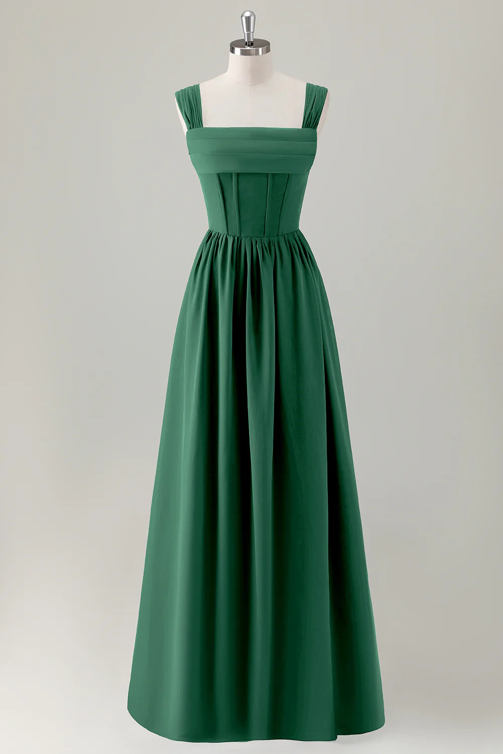 Elegant A-line Sweetheart Sleeveless Chiffon Maxi Wedding Guest Dress With Crisscross Back Detail