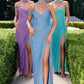 Stunning Mermaid Off-Shoulder Sleeveless Mesh Floor-Length High-Slit Lace-Up Evening Dress