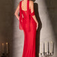 Stunning Mermaid Off-Shoulder Sleeveless Mesh Floor-Length High-Slit Lace-Up Evening Dress